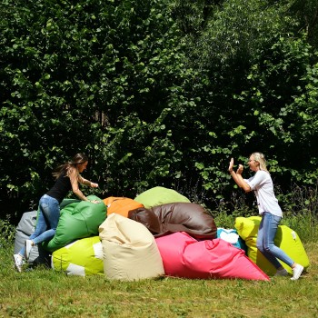 Sedací vak hruška zelená