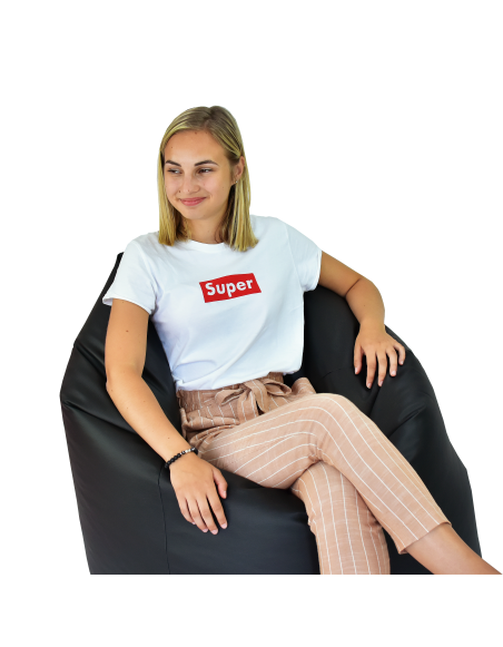 Sedací vak hruška čierna