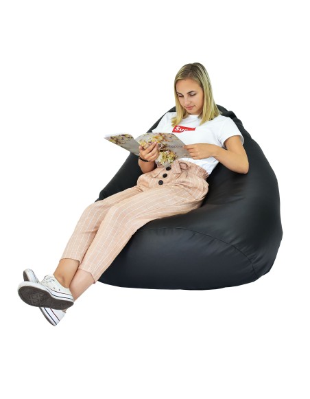 Sedací vak hruška čierna