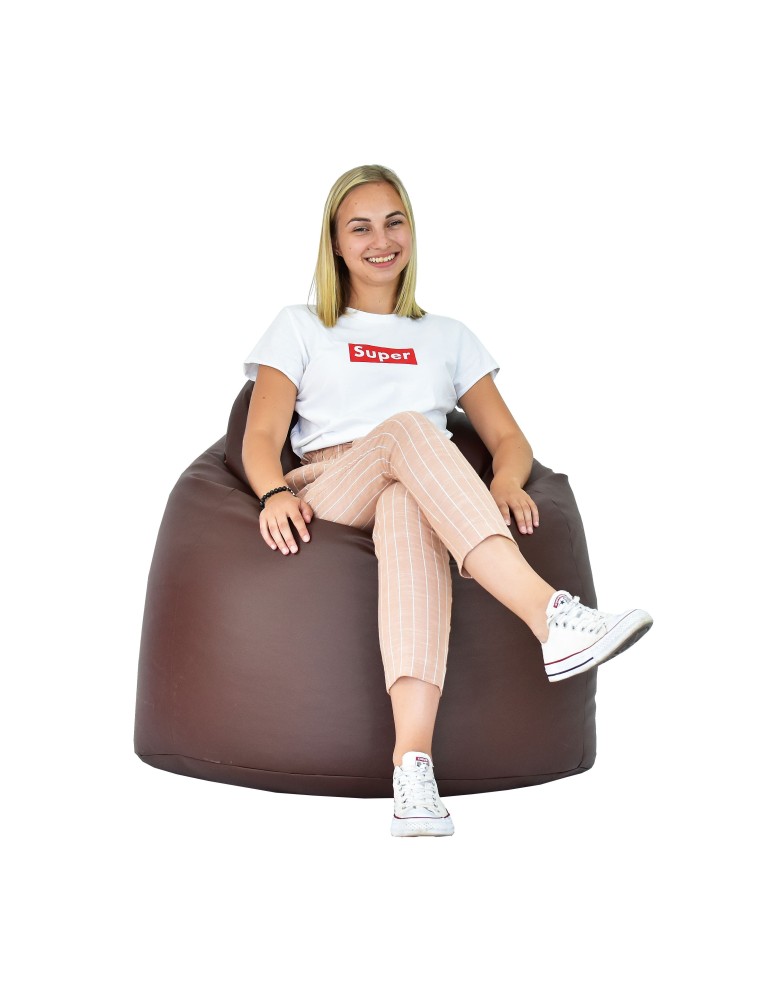 Sedací vak hruška svetlohnedá