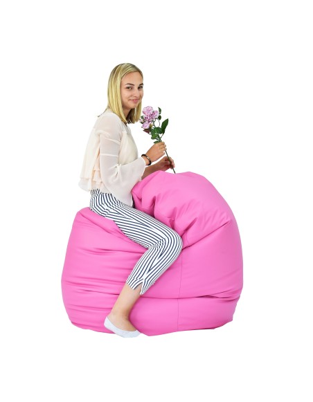 Sedací vak hruška ružová EMI