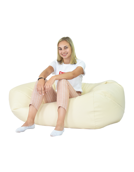 Sedací vak hruška bežová