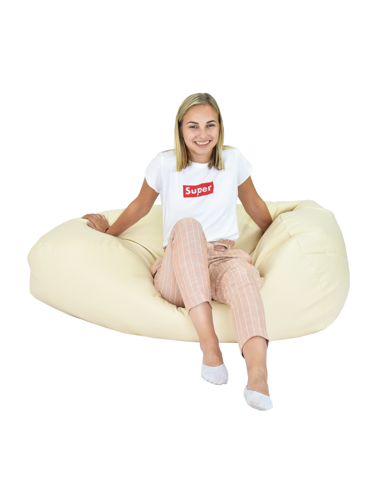 Sedací vak hruška bežová