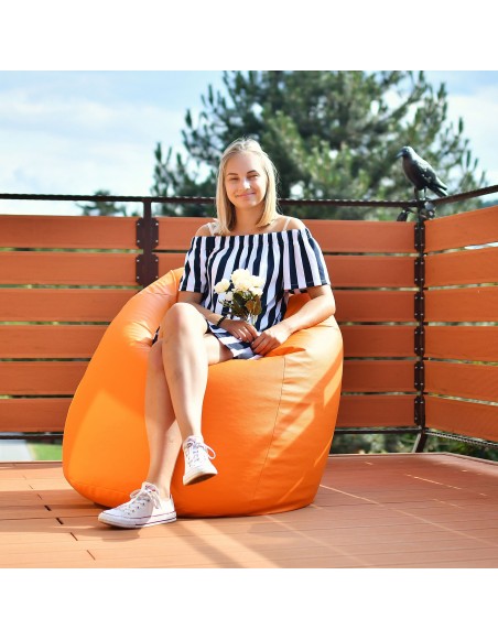 Sedací vak hruška oranžová