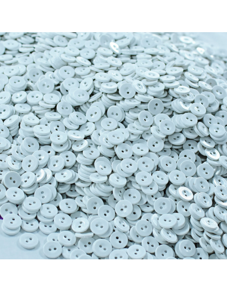 gombík mangľovací plastový biely