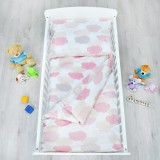 set_complet_lenjerie_pat_norisori_roz_emi_bumbac
