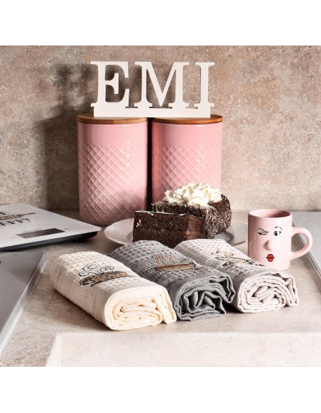 Krpice vafelj za posodo coffe set 3kose