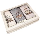set_prosoape_bucatarie_brodate_cafea_cutie_cadou_emi_bumbac