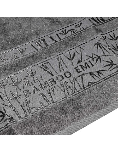 Sada sivých bambusových osušiek a uterákov EMI