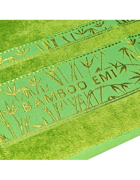 Sada zelených bambusových osušiek a uterákov EMI