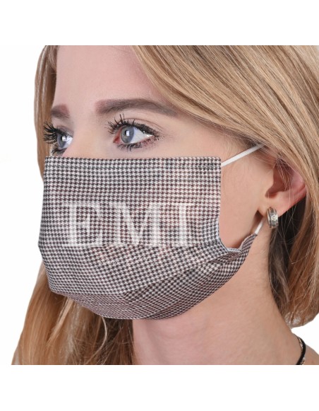 Rúško trojvrstvové 5 ks balenie hnedé