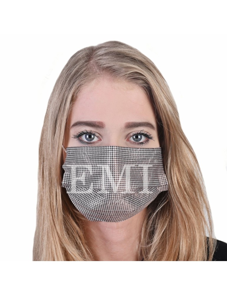 Rúško trojvrstvové 5 ks balenie hnedé