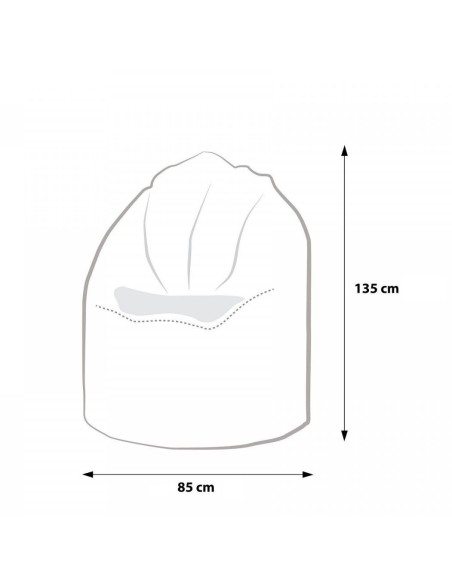 Sedací vak hruška fialová EMI