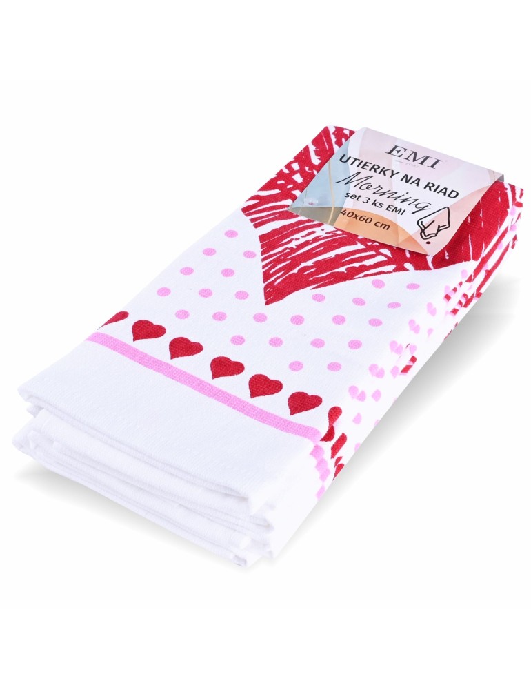 Utierky na riad Love set 3 ks EMI