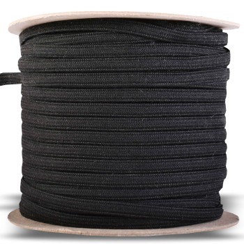 Textile rufe cauciuc negru lățime 5 mm