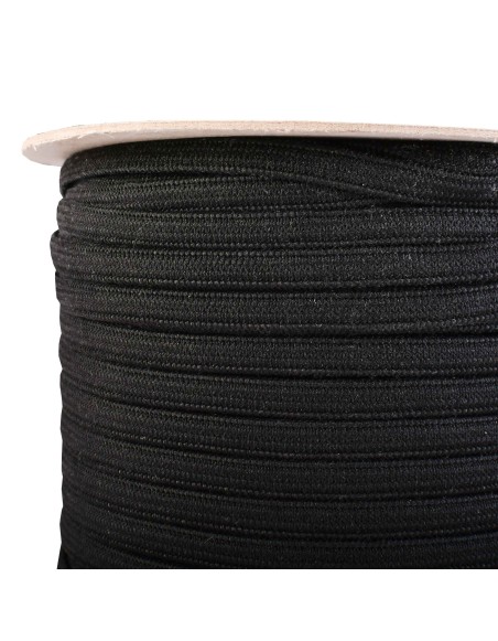 Textile rufe cauciuc negru lățime 5 mm