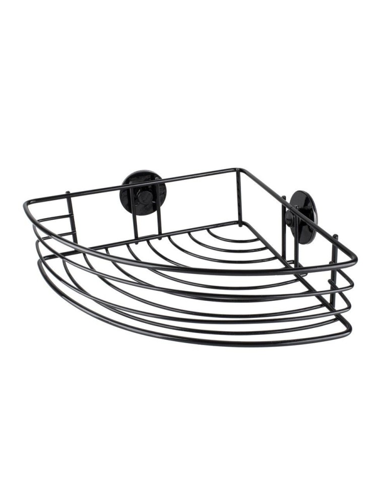 Polička rohová drôtená čierna Corner AWD