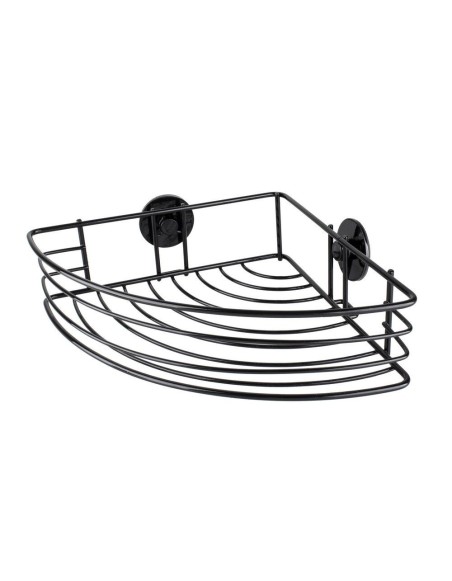 Polička rohová drôtená čierna Corner AWD