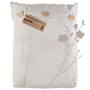 Ľanové obliečky Natur hnedé EMI