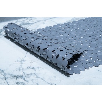 Covor de duș antiderapant gri 90x40 cm AWD