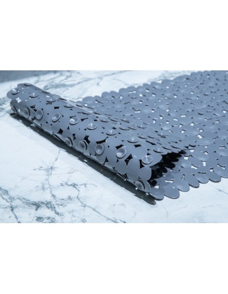 Covor de duș antiderapant gri 90x40 cm AWD