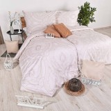 set_complet_lenjerie_pat_oranje_bumbac_satinat_emi