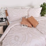 lenjerie_pat_oranje_emi_bumbac_satinat_lux_portocaliu