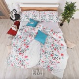 set_complet_lenjerie_pat_deluxe_floral_alb_emi
