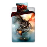 FARO_lenjerie_pat_Dragons_140x200+70x90_cm