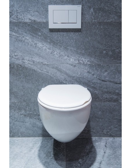 Capac de toaletă albă Rumba