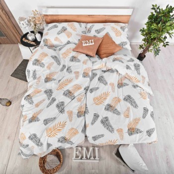 set_complet_lenjerie_pat_rio_bumbac_natural_minimalist