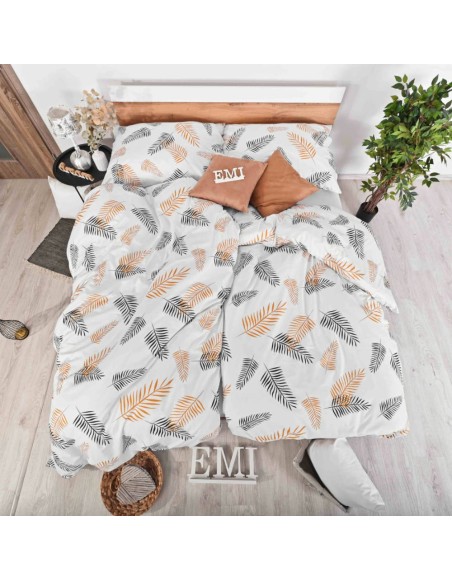 set_complet_lenjerie_pat_rio_bumbac_natural_minimalist