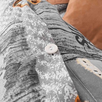 Lenjerie de pat din bumbac Zaos gri EMI