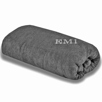 Cearșaf de pat gri terry EMI