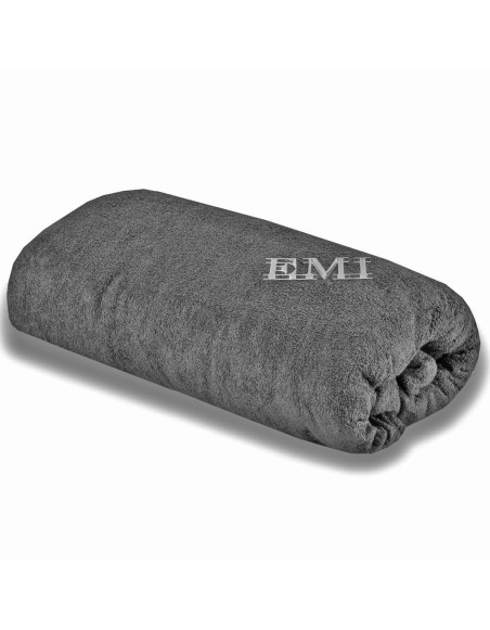 Cearșaf de pat gri terry EMI
