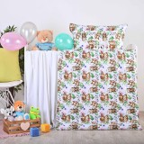 set_complet_lenjerie_pat_monkey_maimutica_bumbac_durabil_5_foto
