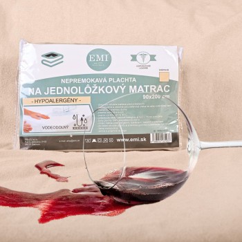 Prelata impermeabilă cu bandă elastică în jurul perimetrului cremă EMI