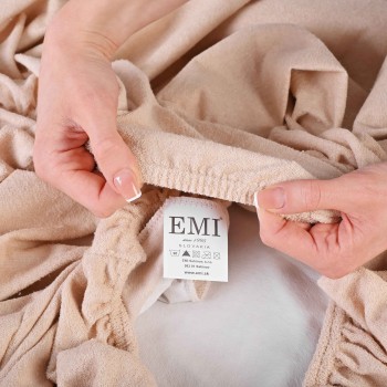Prelata impermeabilă cu bandă elastică în jurul perimetrului cremă EMI