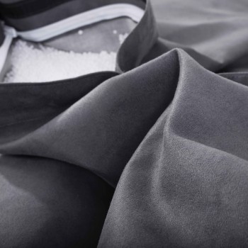 Fotoliu pernă puf relax din piele de căprioară gri EMI