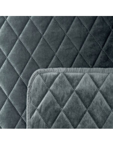 Cuvertură de pat gri închis 200x220 cm