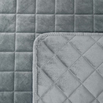Cuvertură de pat gri 220x240 cm FARO – elegantă și versatilă