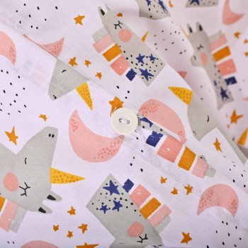 Bumbac lenjerie de pat pentru copii Unicorn EMI