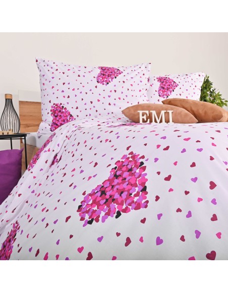 Lenjerie de pat Romance violet EMI