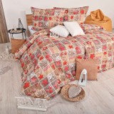 lenjerie_pat_craciun_ginger_emi_bumbac_100_deluxe_maro_rosu