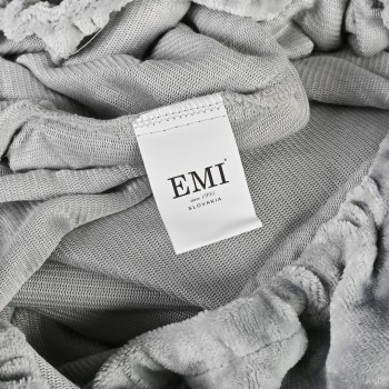 Cearșaf de pat din microfleece gri EMI