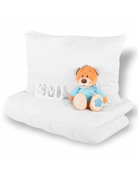 Pilotă de pătuț și pernă 90x130 + 45x65 anti-alergie EMI