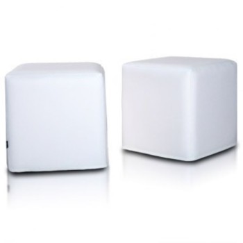 Scaun sac taburet cub alb EMI