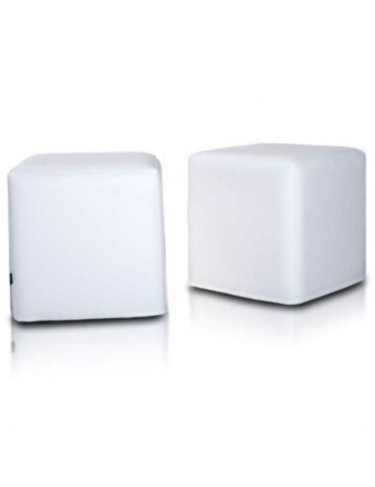 Scaun sac taburet cub alb EMI