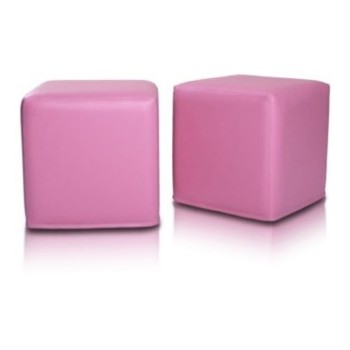 Scaun sac taburet cub roz EMI