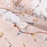 set_complet_lenjerie_pat_swan_bumbac_deluxe_decor_dormitor